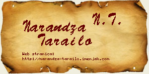 Narandža Tarailo vizit kartica